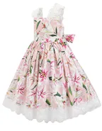 Toddler Girl Sundress Sleeveless Summer Floral Lace Casual Dress