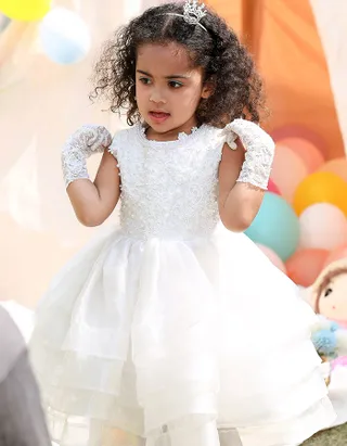 ALLOVIN White Princess Dress