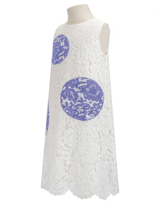 Toddler Girl Heart-Shaped Embroidery Lace Dress