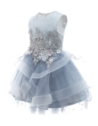 ALLOVIN Sequins Tulle Party Dress