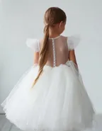 ALLOVIN Sheer back Party Dress