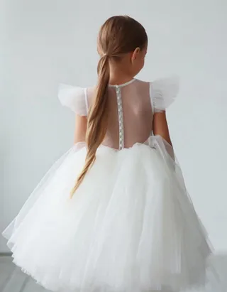 ALLOVIN Sheer back Party Dress