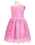ALLOVIN Toddler Girl A-Line Wedding Lace Dress