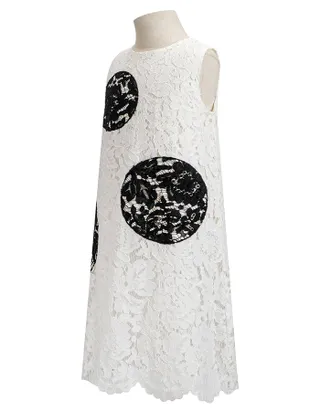 Toddler Girl Heart-Shaped Embroidery Lace Dress