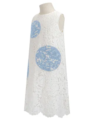 Toddler Girl Heart-Shaped Embroidery Lace Dress