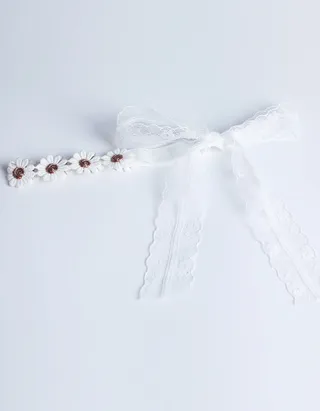 Allovin Lace Tie-Back Headband