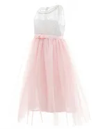 Toddler Girl Sleeveless A-Line Lace Flower Girl Dress