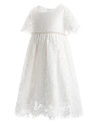 ALLOVIN Floral Lace Boho Dress