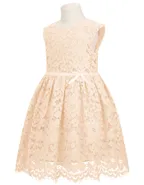 ALLOVIN Toddler Girl A-Line Wedding Lace Dress
