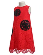Toddler Girl Heart-Shaped Embroidery Lace Dress