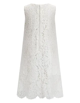 Toddler Girl Heart-Shaped Embroidery Lace Dress