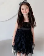 ALLOVIN Strap Ballerina Princess Black Swan Tutu Dress