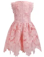 ALLOVIN Toddler Girl Christening Baptism Flower Lace Dress