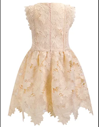 ALLOVIN Toddler Girl Christening Baptism Flower Lace Dress