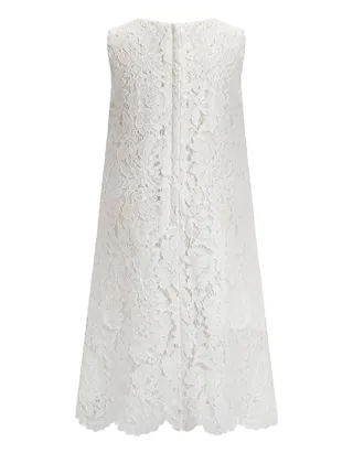 Toddler Girl Heart-Shaped Embroidery Lace Dress