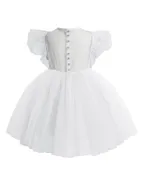 ALLOVIN Sheer back Party Dress