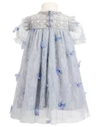 ALLOVIN Toddler Girl 3D-Butterfly Lace Tulle Dress