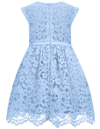 ALLOVIN Toddler Girl A-Line Wedding Lace Dress