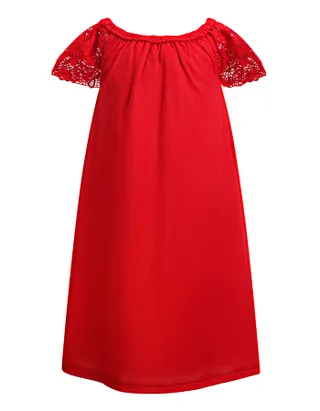 Toddler Girl Off Shoulder Lace Dress