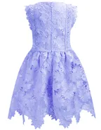 ALLOVIN Toddler Girl Christening Baptism Flower Lace Dress