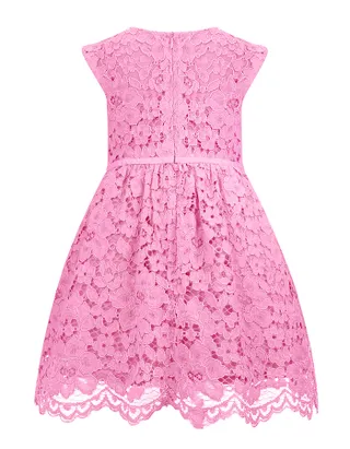 ALLOVIN Toddler Girl A-Line Wedding Lace Dress