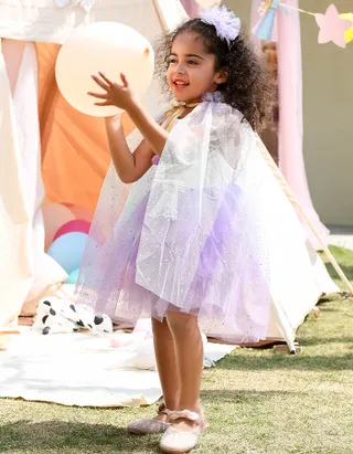 Toddler Girl Sleeveless Sheer Back Tulle Lace Dress