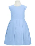 ALLOVIN Toddler Girl A-Line Wedding Lace Dress Blue