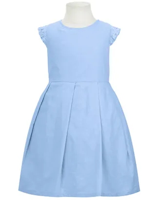 ALLOVIN Toddler Girl A-Line Wedding Lace Dress Blue