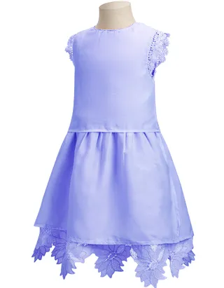 ALLOVIN Toddler Girl Christening Baptism Flower Lace Dress