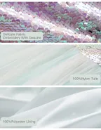 Toddler Girl Heart-Shaped Sequins Cap Sleeve Maxi Dress