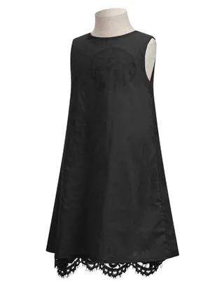 Toddler Girl Heart-Shaped Embroidery Lace Dress