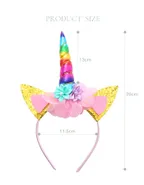 Allovin Unicorn Costume Party Headpiece 2pc