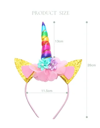Allovin Unicorn Costume Party Headpiece 2pc