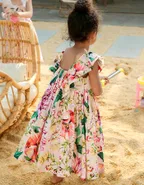 Allovin Toddler Girl Summer Holiday Hawaii Casual Floral Dress