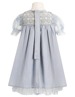 ALLOVIN Toddler Girl 3D-Butterfly Lace Tulle Dress