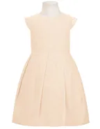 ALLOVIN Toddler Girl A-Line Wedding Lace Dress Champagne