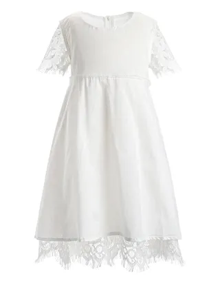 ALLOVIN Floral Lace Boho Dress