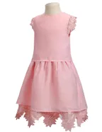 ALLOVIN Toddler Girl Christening Baptism Flower Lace Dress