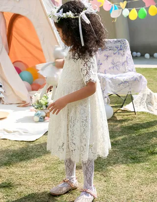 Toddler Girl Floral Lace Dress