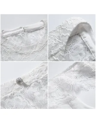 Toddler Girl Sleeveless Sheer Back Tulle Lace Dress