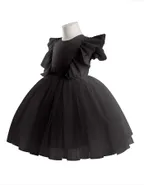 ALLOVIN Sheer back Party Dress