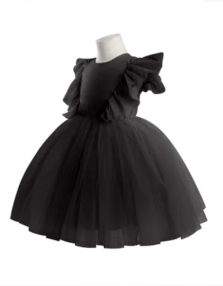 ALLOVIN Sheer back Party Dress