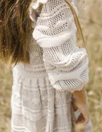 ALLOVIN Toddler Girls Vintage Knit Dress