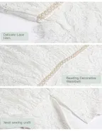 ALLOVIN Floral Lace Boho Dress