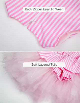 Toddler Girl Sleeveless Spanish Tulle Princess Ball Party Dress