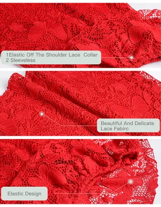 Toddler Girl Off Shoulder Lace Dress