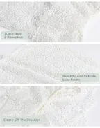 Toddler Girl Off Shoulder Lace Dress