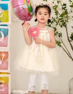 Allovin Toddler Girl A-Line Formal Sleeveless Sequins Dress