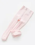 ALLOVIN 4pairs Cable Knit Cotton Leggings