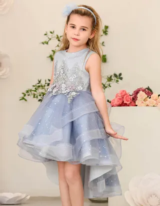 ALLOVIN Sequins Tulle Party Dress